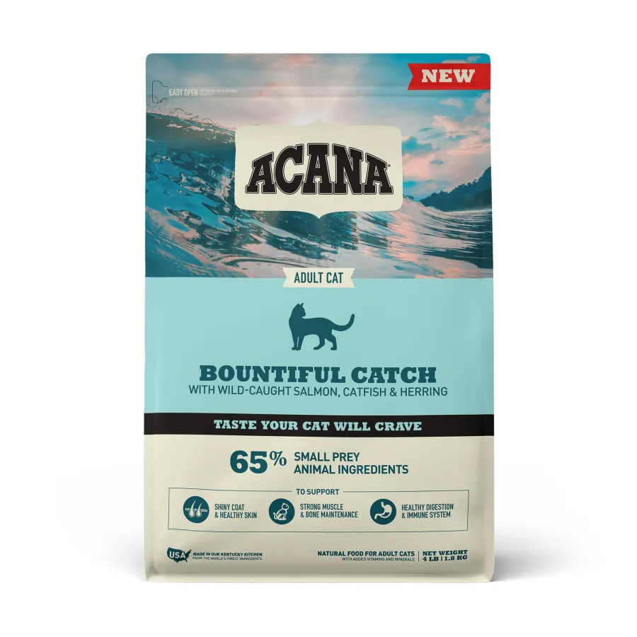 Hot ACANA Bountiful Catch Dry Cat Food, 4-lb