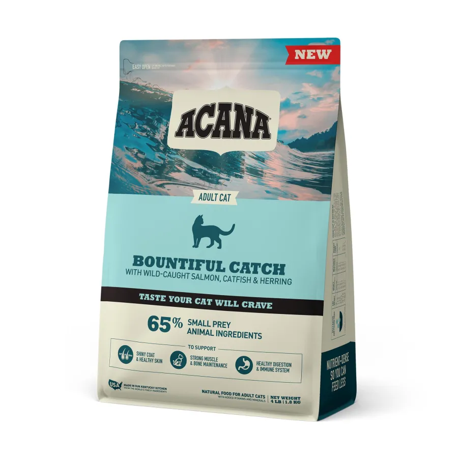 Hot ACANA Bountiful Catch Dry Cat Food, 4-lb