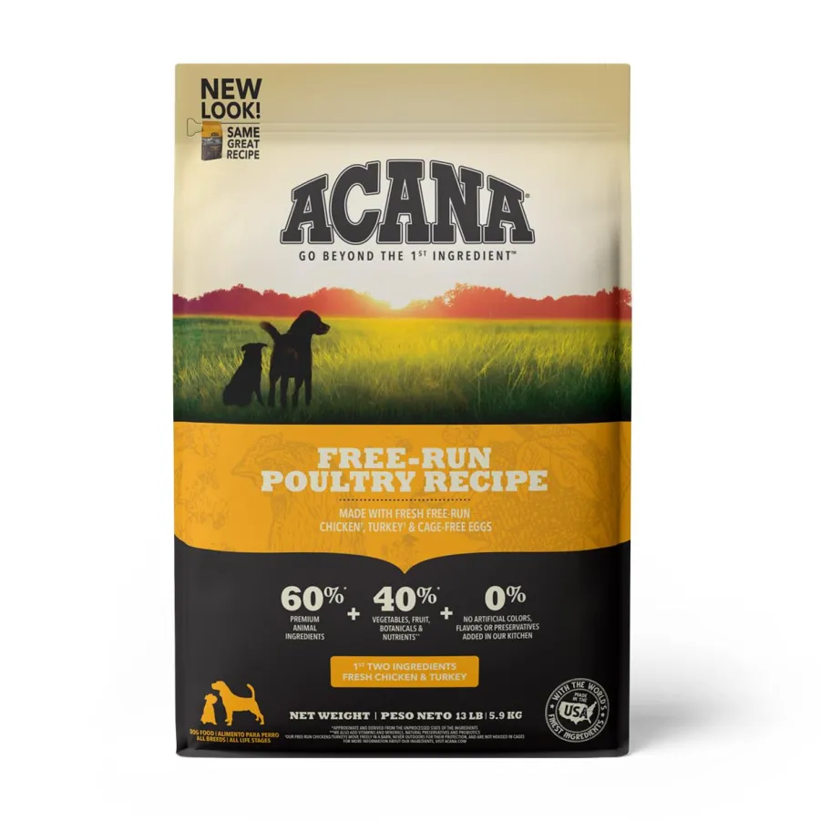 Cheap ACANA Free-Run Poultry Grain-Free Dry Dog Food, 13-lb
