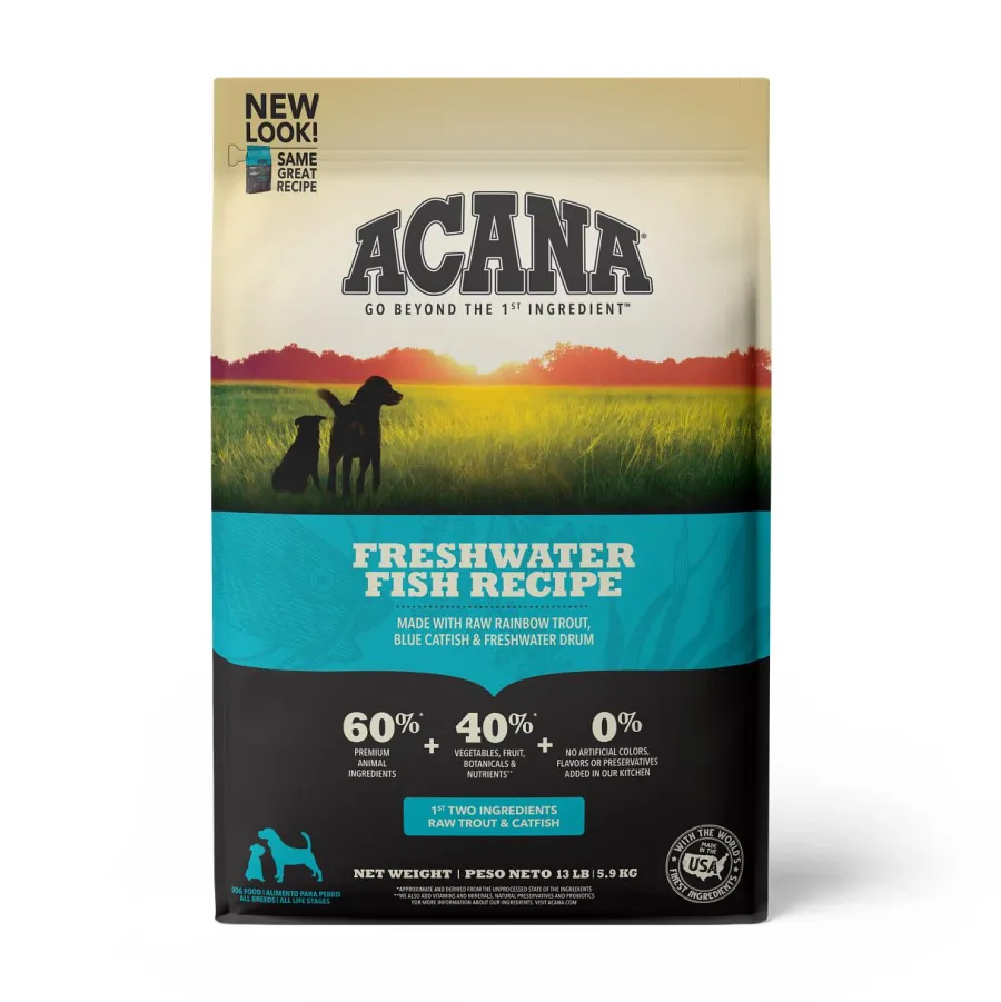 Hot ACANA Freshwater Fish Grain-Free Dry Dog Food, 13-lb