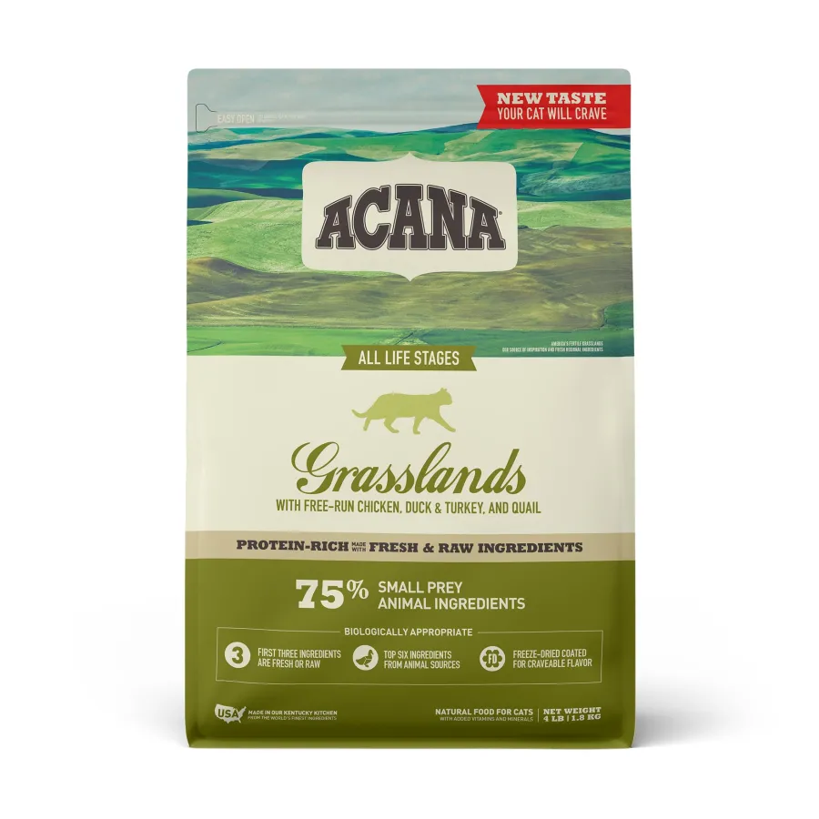 Outlet ACANA Grasslands Grain-Free Dry Cat Food, 4-lb