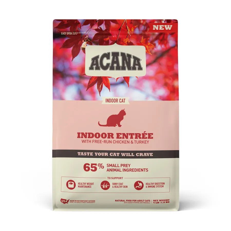 Hot ACANA Indoor Entree Dry Cat Food, 4-lb