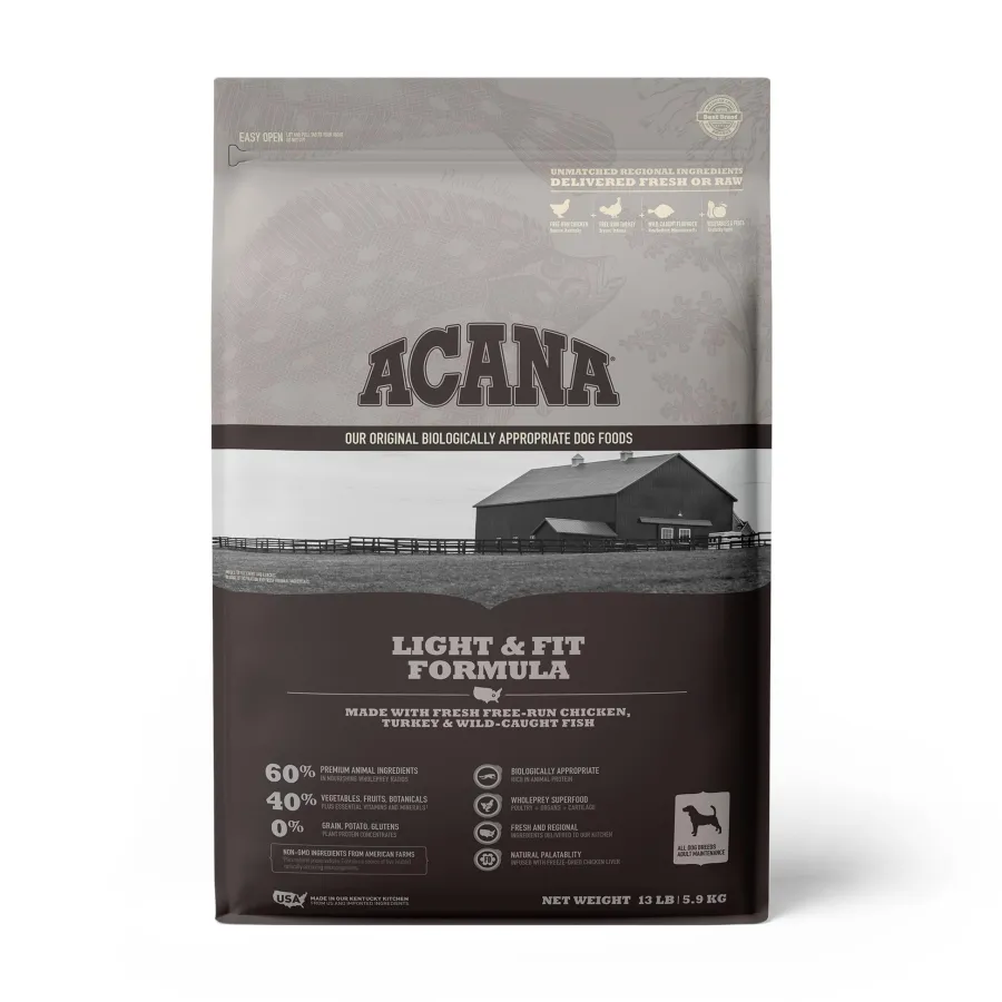 Best Sale ACANA Light & Fit Grain-Free Dry Dog Food, 13-lb