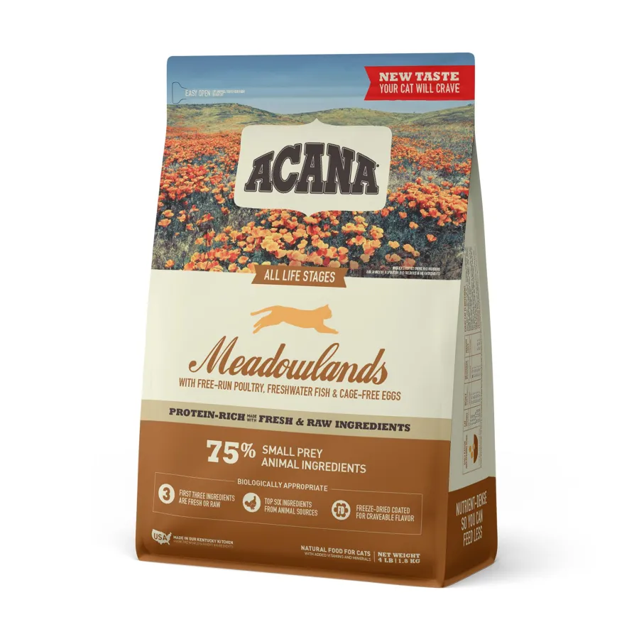 Fashion ACANA Meadowlands Grain-Free Dry Cat Food, 4-lb
