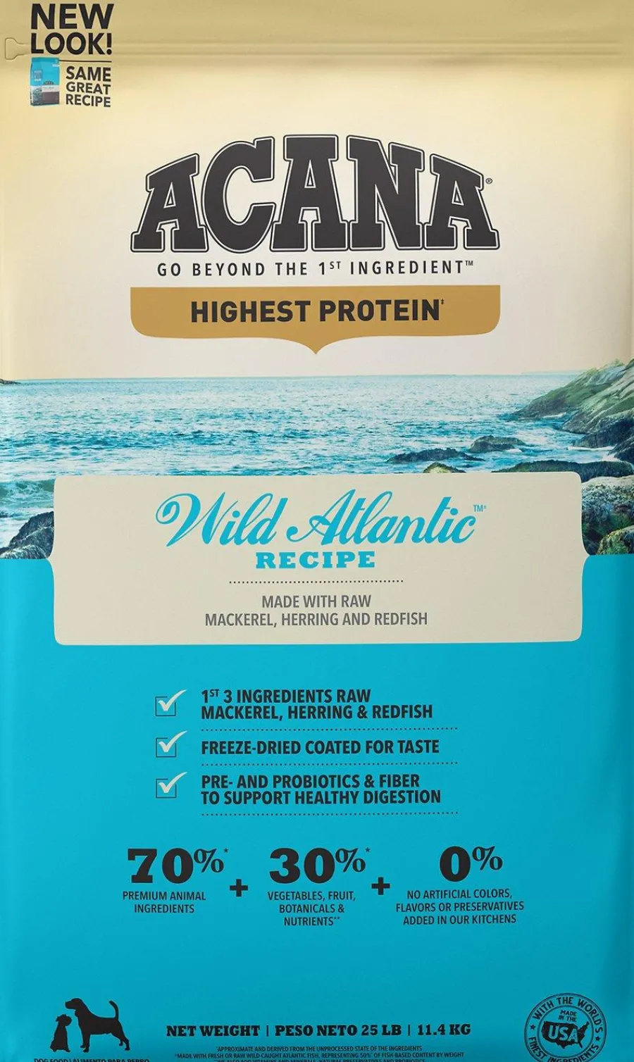 Hot ACANA Regionals Wild Atlantic Grain-Free Dry Dog Food, 25-lb
