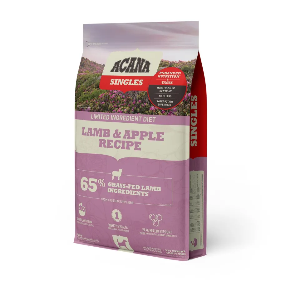 Store ACANA Singles Limited Ingredient Lamb & Apple Grain-Free Dry Dog Food, 13-lb