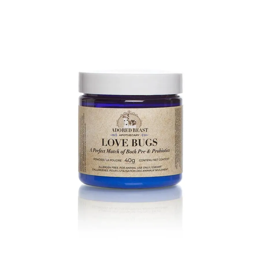Best Sale Adored Beast Apothe… Adored Beast Apothecary Love Bugs Pre & Probiotics for Dogs & Cats, 40-gram