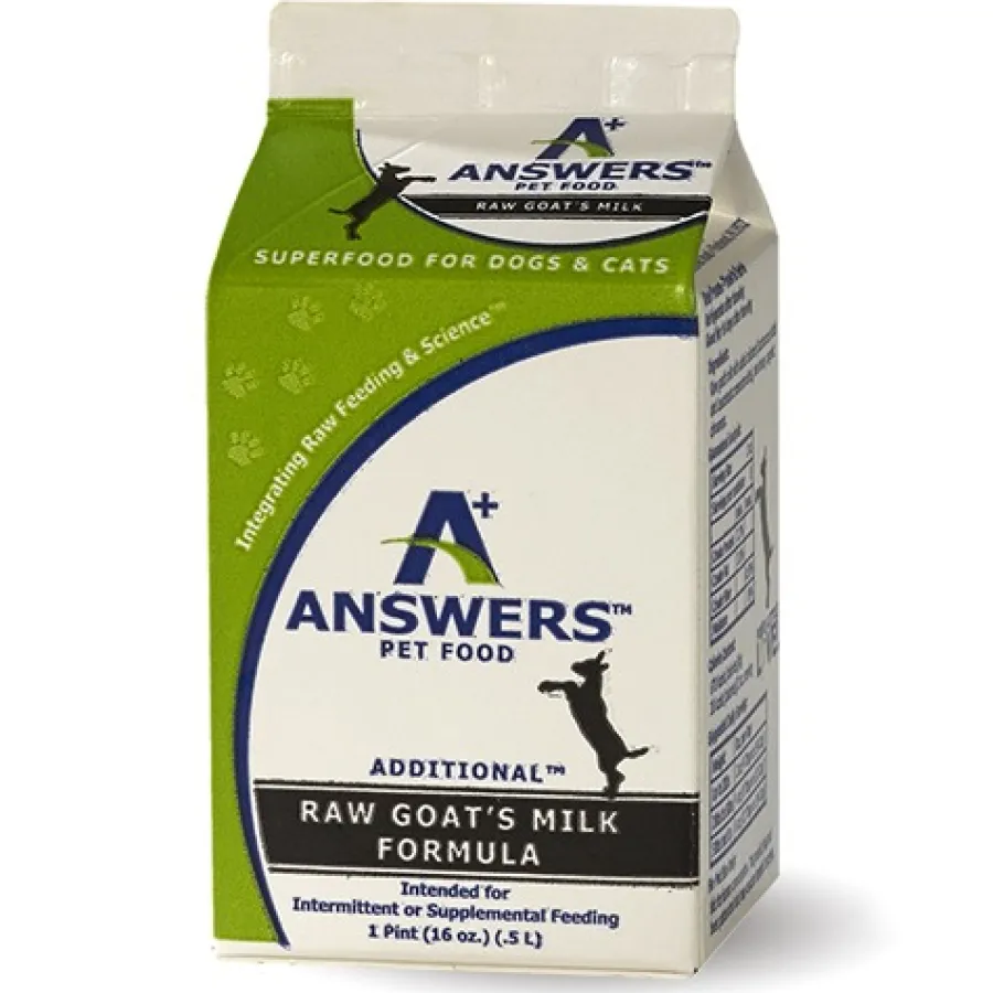 Cheap Answers Additional Raw Goat's Milk for Cats & Dogs, 1-pint (16-oz)