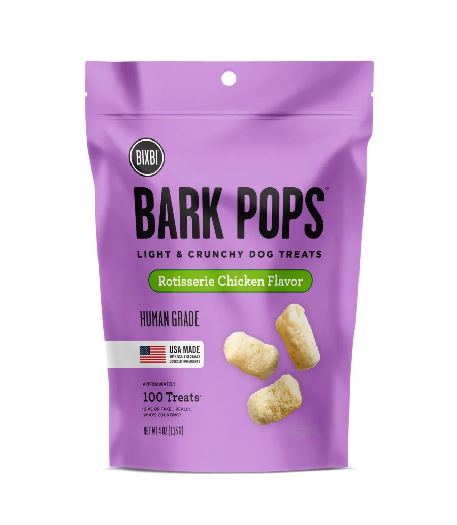 Cheap BIXBI Pet BIXBI Bark Pops Rotisserie Chicken Flavor Dog Treats, 4-oz