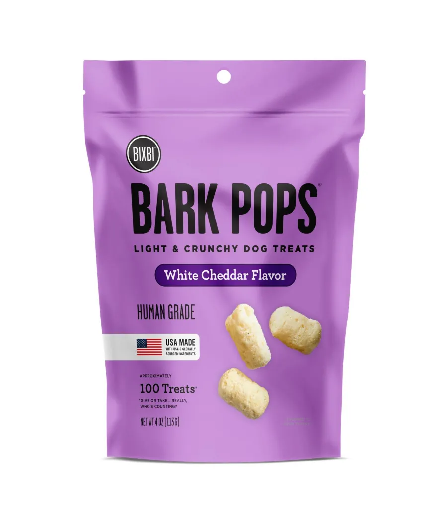 Outlet BIXBI Pet BIXBI Bark Pops White Cheddar Flavor Dog Treats, 4-oz