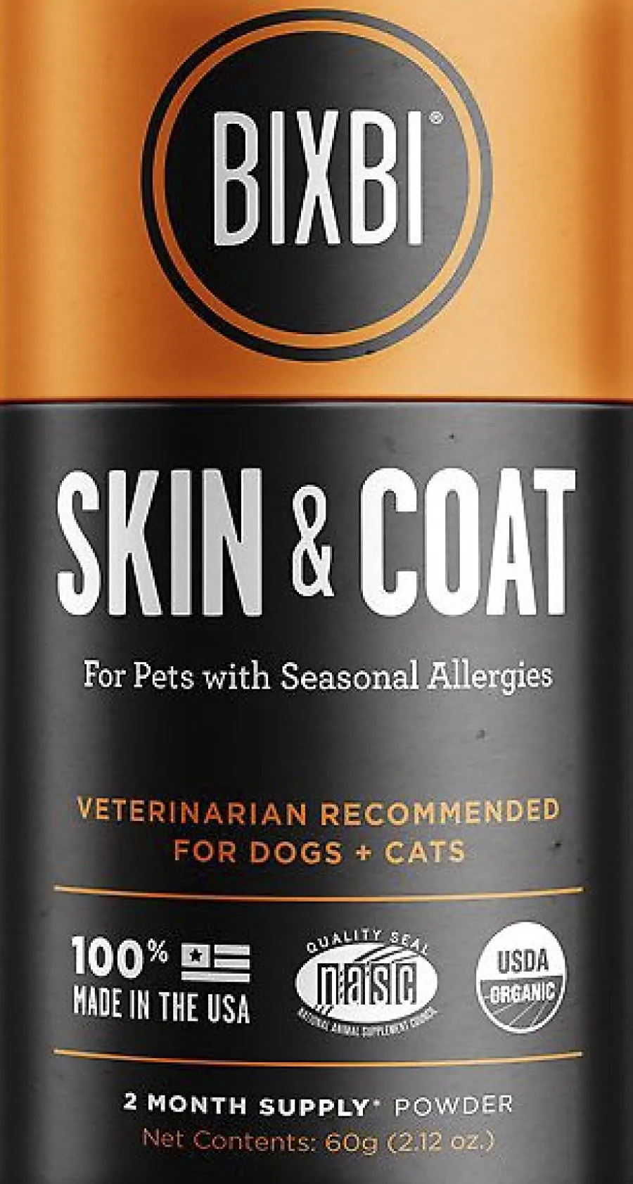 Best Sale BIXBI Pet BIXBI Organic Pet Superfood Skin & Coat Daily Dog & Cat Supplement, 2.12-oz jar