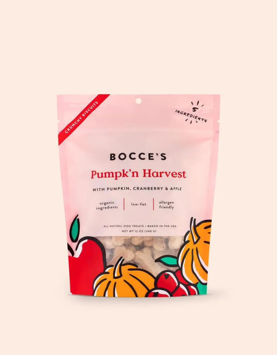 Outlet Bocce's Bakery Pumpk'n Harvest Biscuits Dog Treats, 12-oz