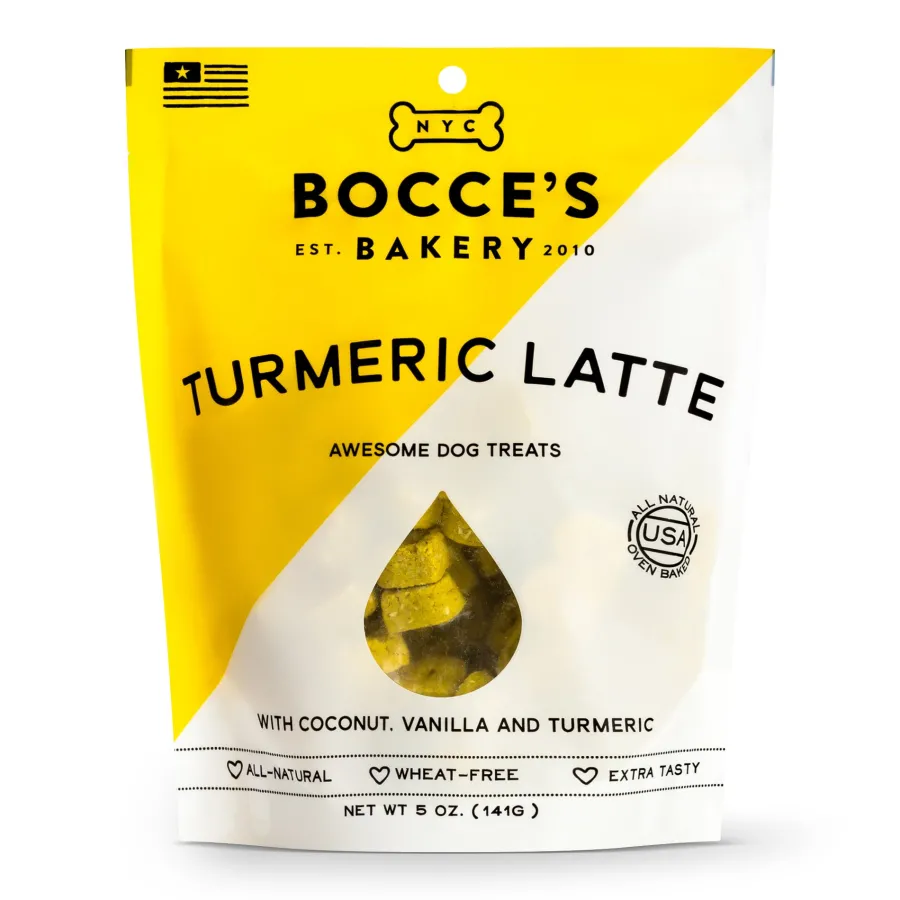 Discount Bocce's Bakery Seasonal Tumeric Latte Biscuits 5-oz