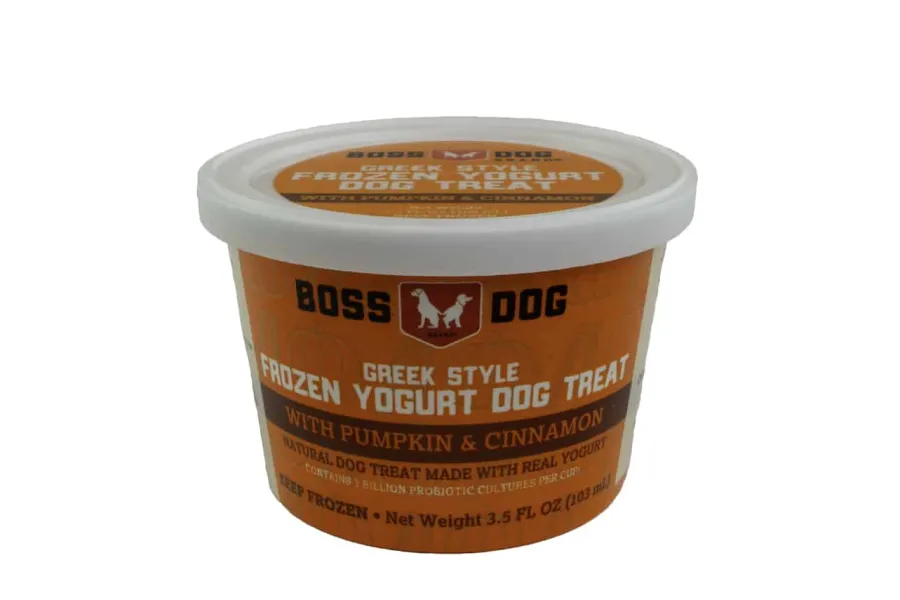 Shop Boss Dog Pumpkin & Cinnamon Frozen Yogurt Dog Treats, 3.5-oz, Single Cup