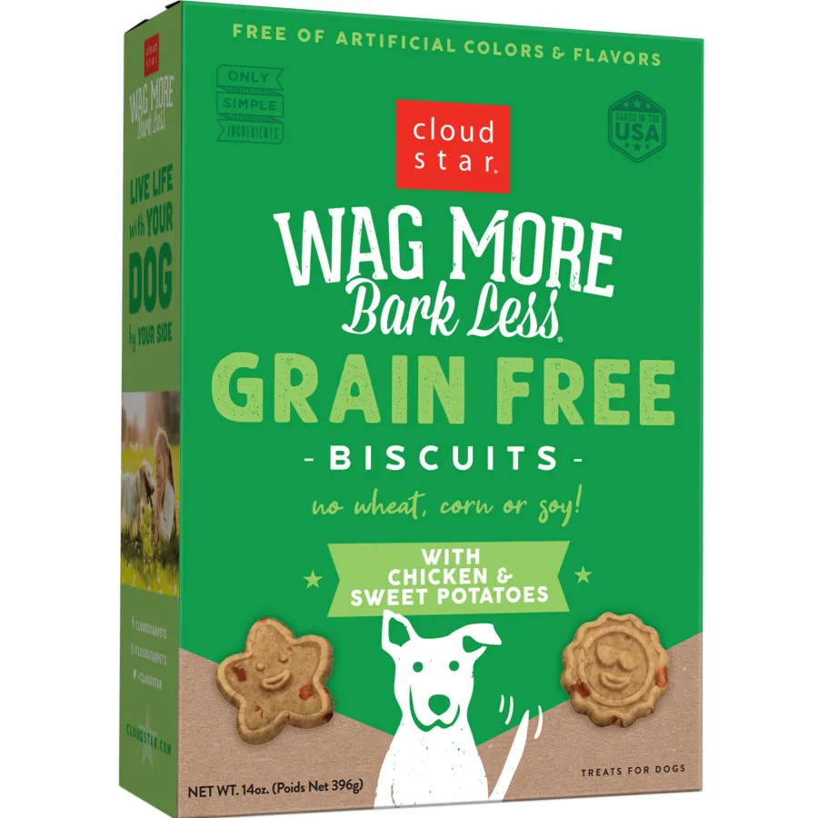 Cheap Cloud Star Wag More Bark Less Grain-Free Oven Baked with Chicken & Sweet Potatoes Dog Treats, 14-oz