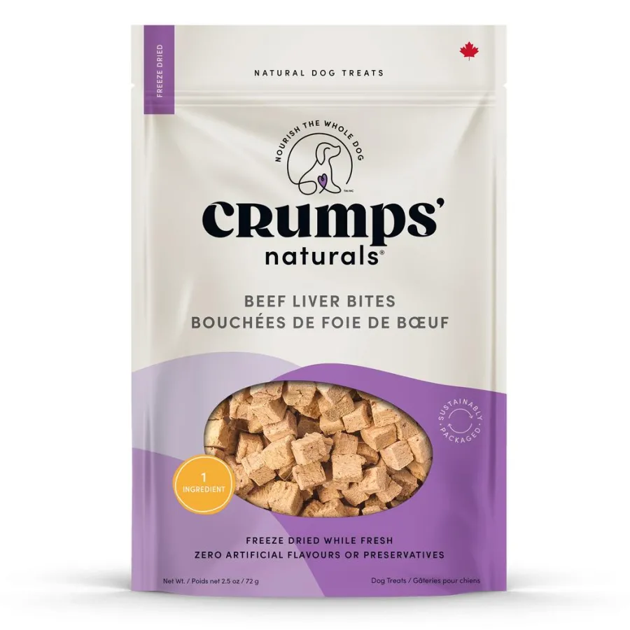 Flash Sale Crumps ' Naturals Beef Liver Bites Dog Treats, 155-gram