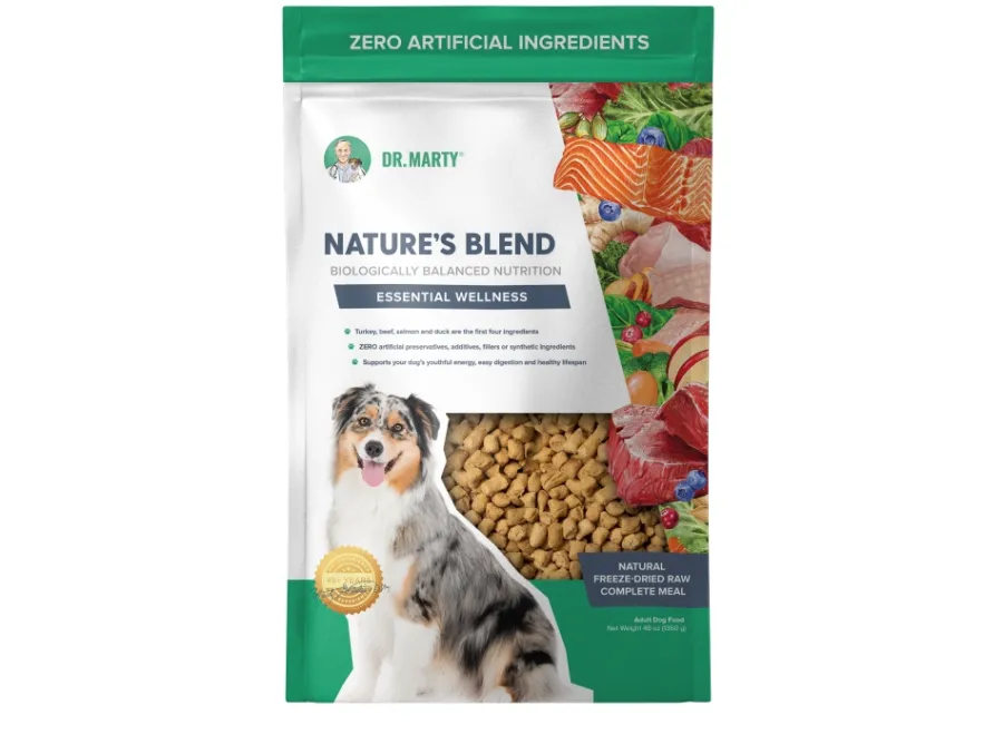 Sale Dr. Marty Nature's Blend Essential Wellness Freeze-Dried Dog Food, 48-oz