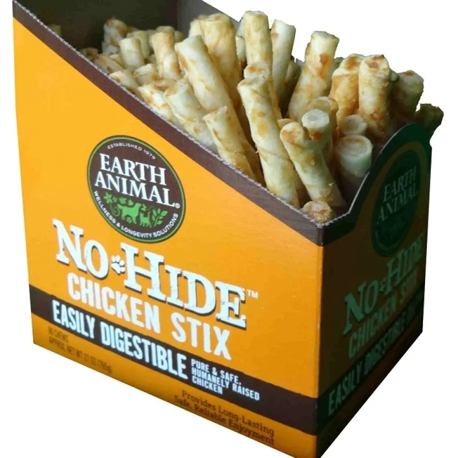 Clearance Earth Animal No-Hide Chicken Stix Chew Dog Treat, 1 Count (**)