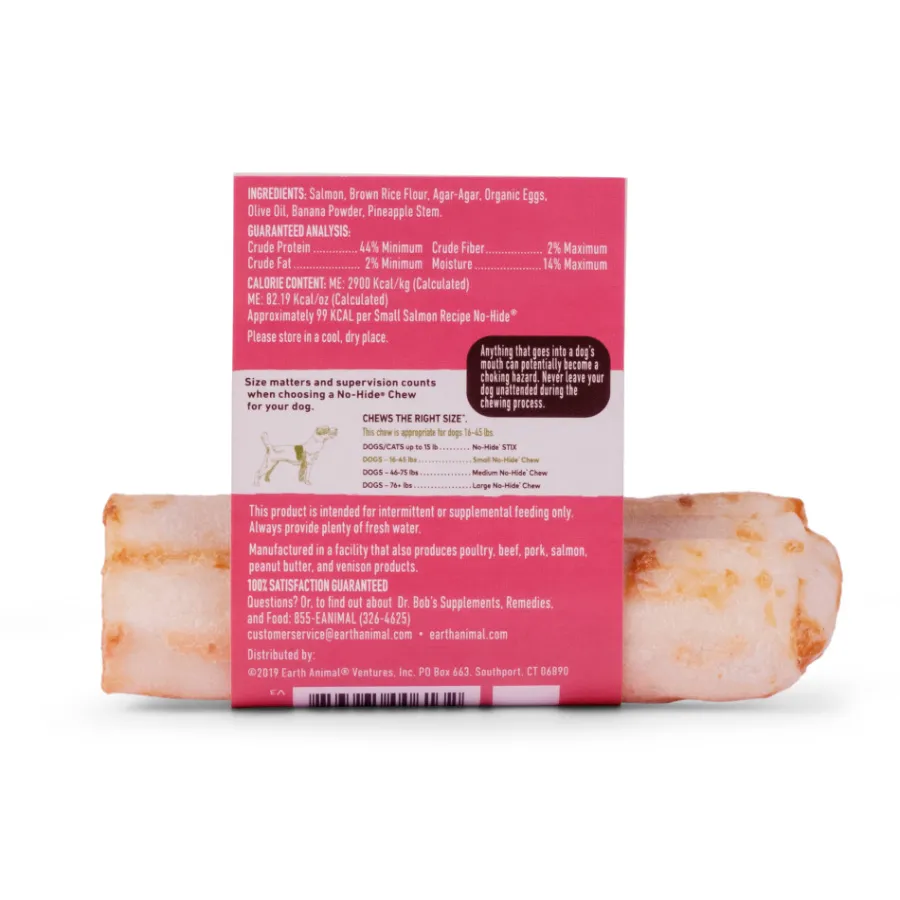 Fashion Earth Animal No-Hide Salmon Chew Dog Treat, Small