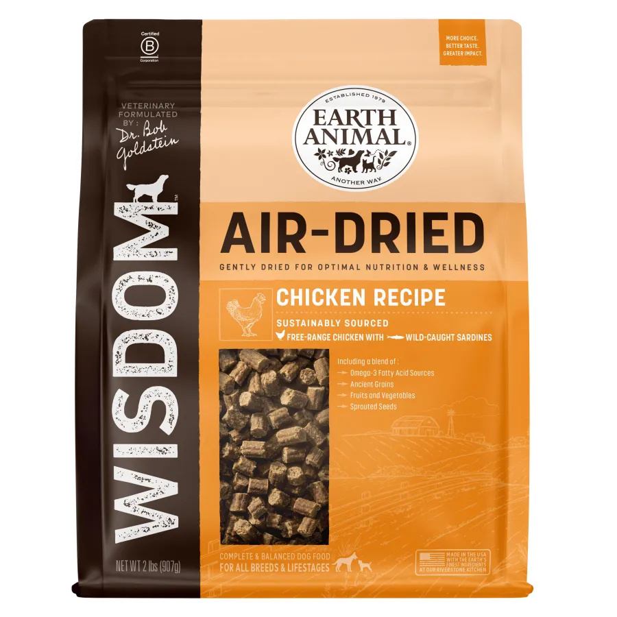 Fashion Earth Animal Wisdom Chicken Air-Dried Dog Food, 2-lb