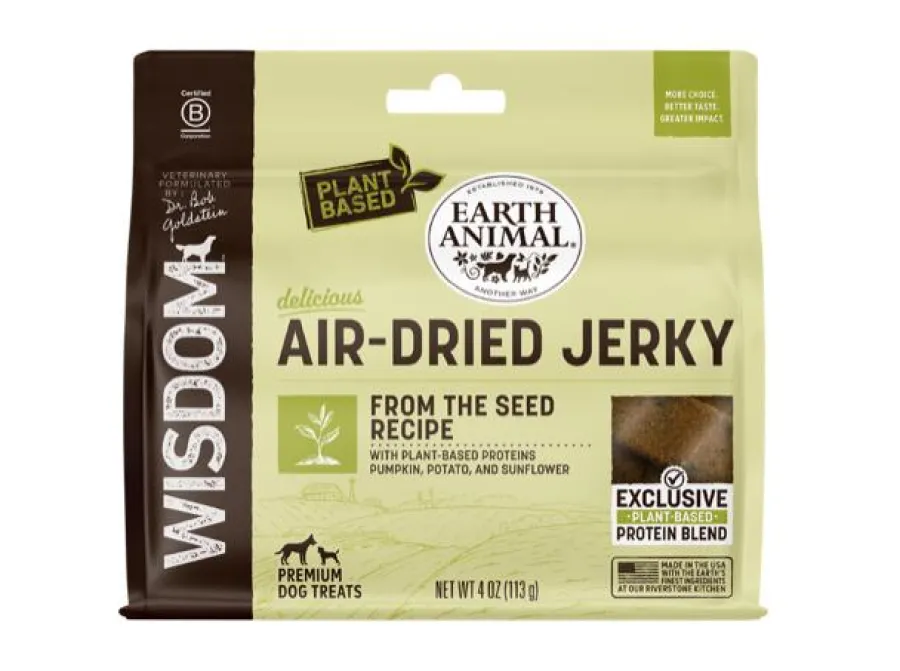 Store Earth Animal Wisdom Jerky From the Seed Air-Dried Dog Treats, 4-oz