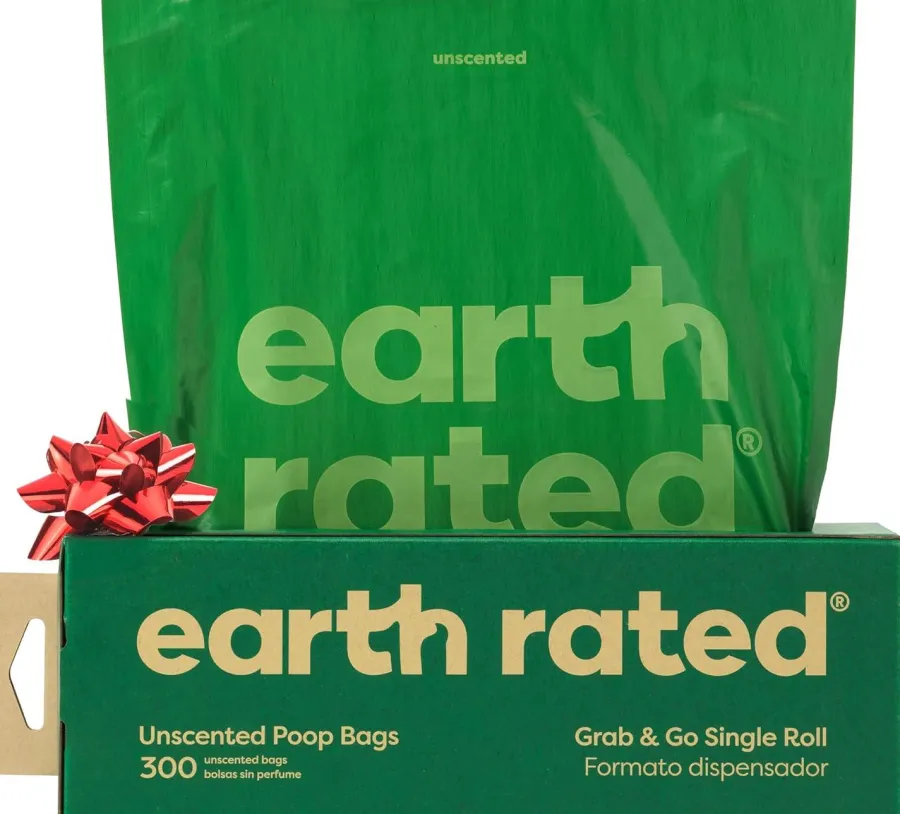Discount Earth Rated Poop Bags Pantry Pack, Unscented, 300-count