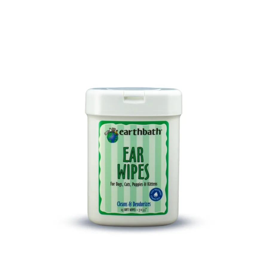 Best Sale earthbath Ear Wipes for Dogs & Cats, 25 count