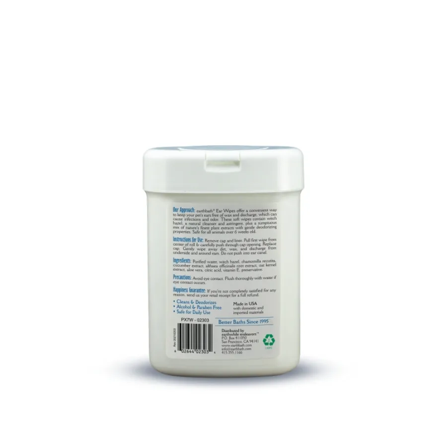 Best Sale earthbath Ear Wipes for Dogs & Cats, 25 count