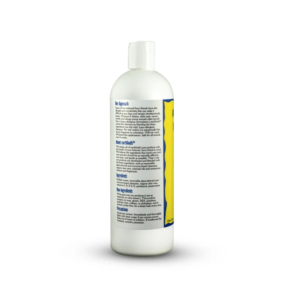 Best earthbath Hypo-Allergenic Shampoo for Dogs & Cats, Fragrance Free, 16-oz