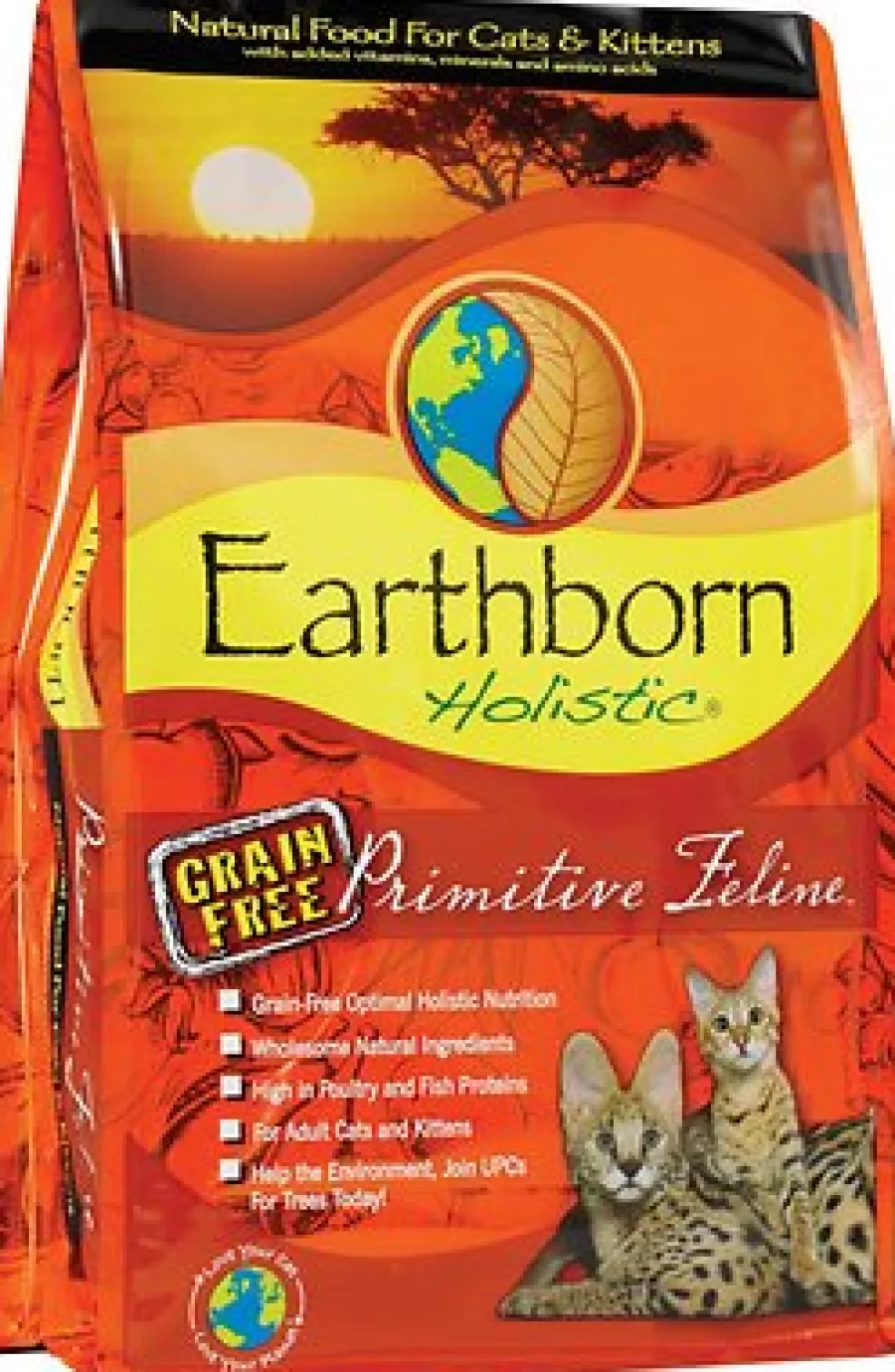 Best Earthborn Holistic Primitive Feline Grain-Free Natural Dry Cat & Kitten Food, 5-lb