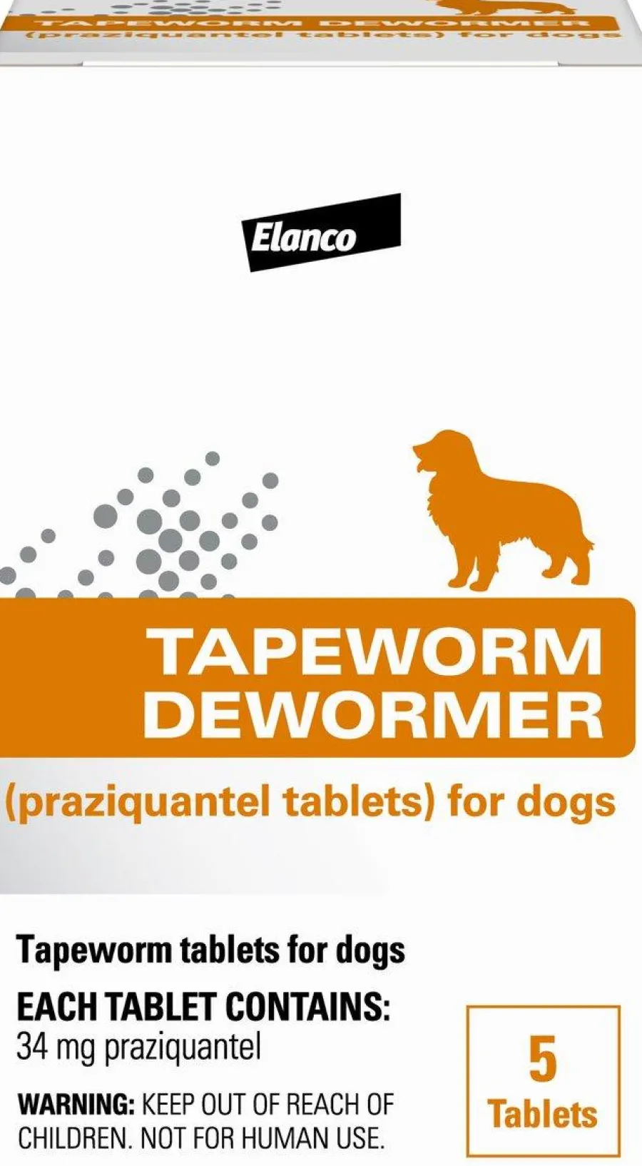 Discount Elanco Tapeworm De-Wormer for Dogs, 5-count