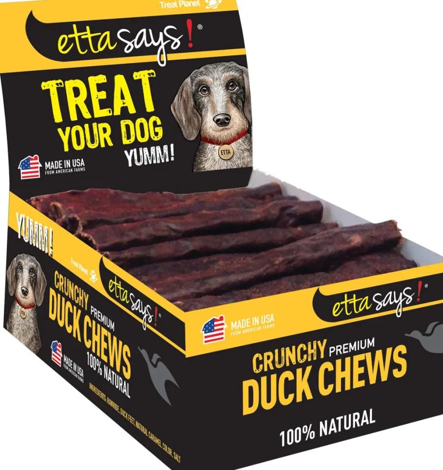 Best Sale Etta Says! Premium Crunchy Duck Chews Dog Treats, 4.5-in, 1-count