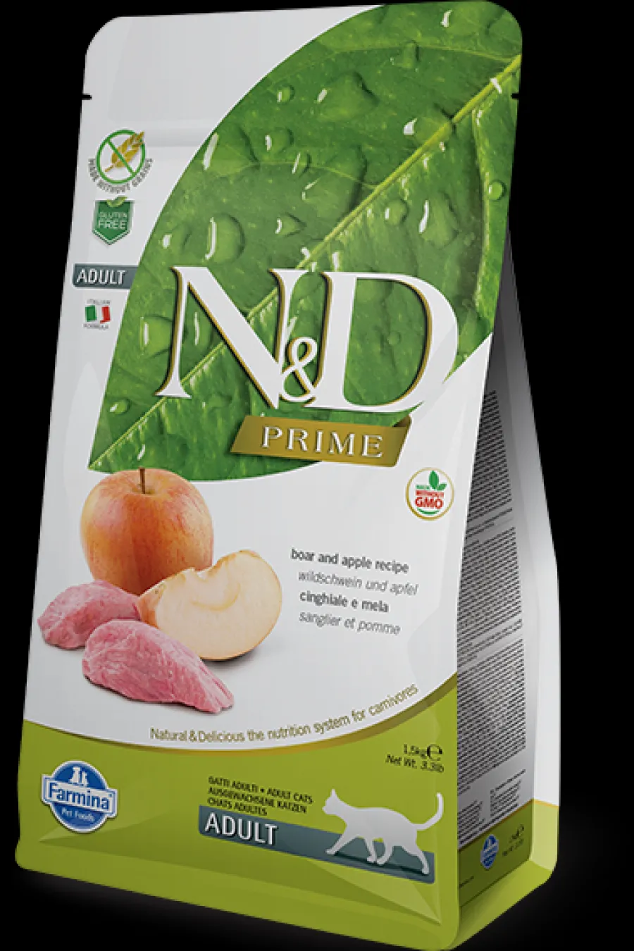 Hot Farmina N&D Prime Boar & Apple Dry Cat Food, 11-lb