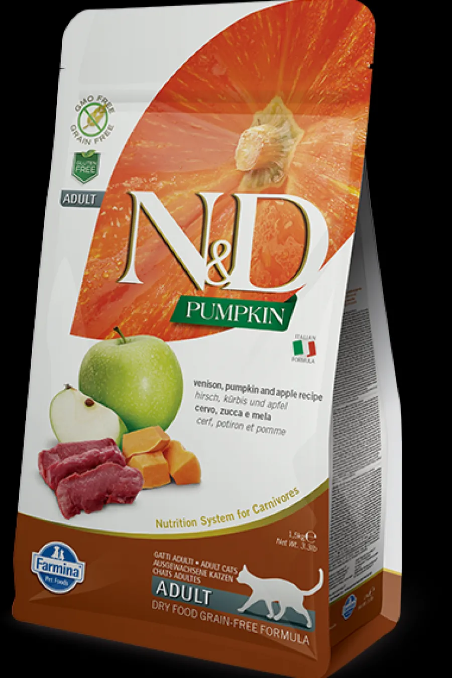 Cheap Farmina N&D Pumpkin Venison & Apple Dry Cat Food, 3.3-lb