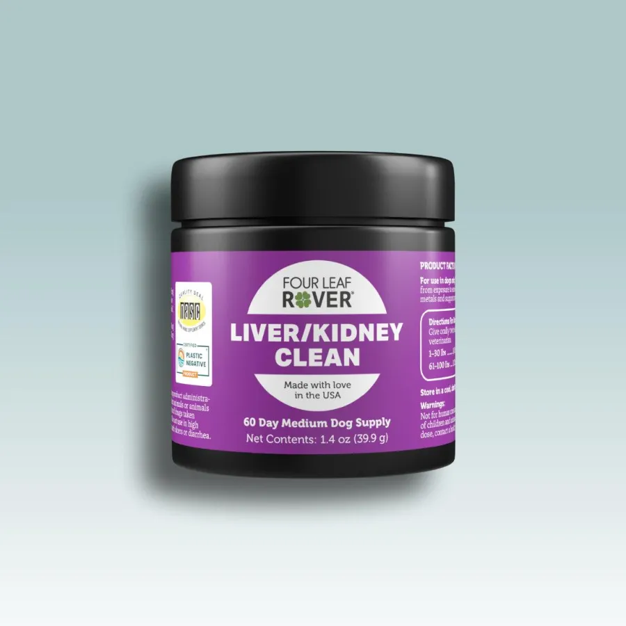 Sale Four Leaf Rover Liver/Kidney Clean Dog Supplement, 39.9-gram