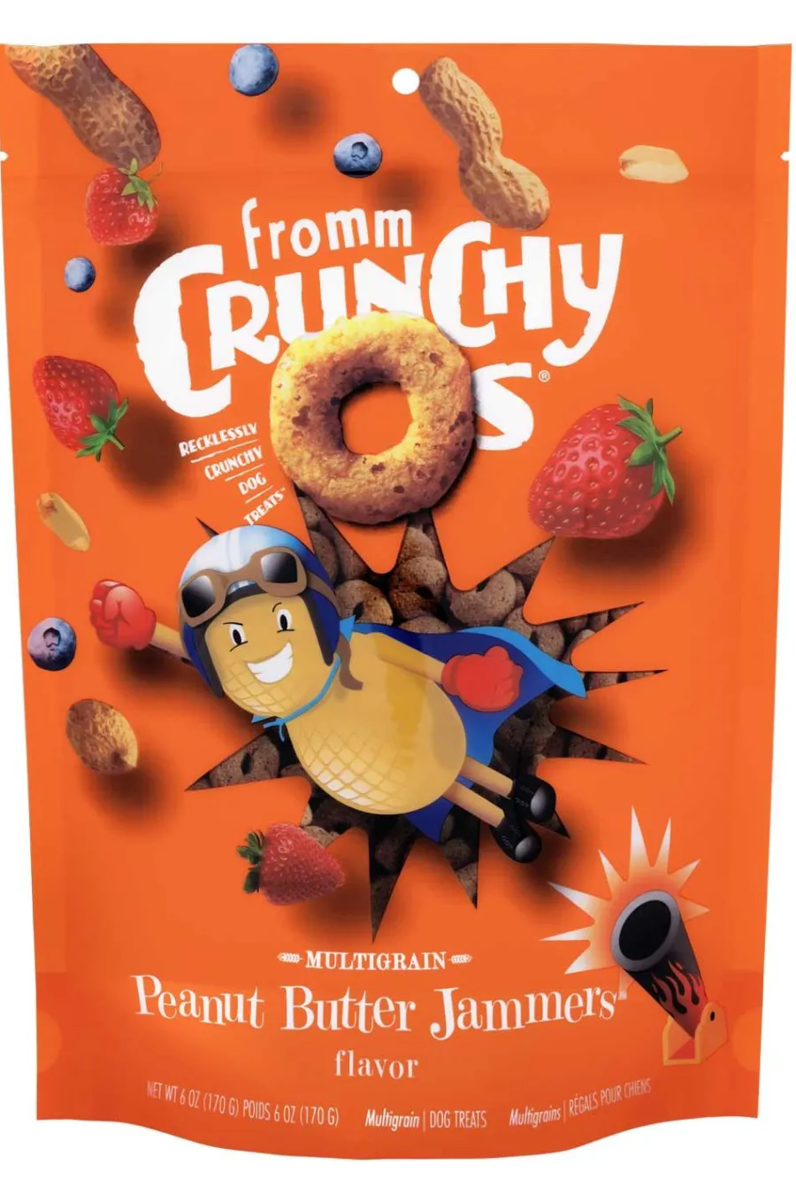 Best Sale Fromm Crunchy O's Peanut Butter Jammers Dog Treats, 6-oz