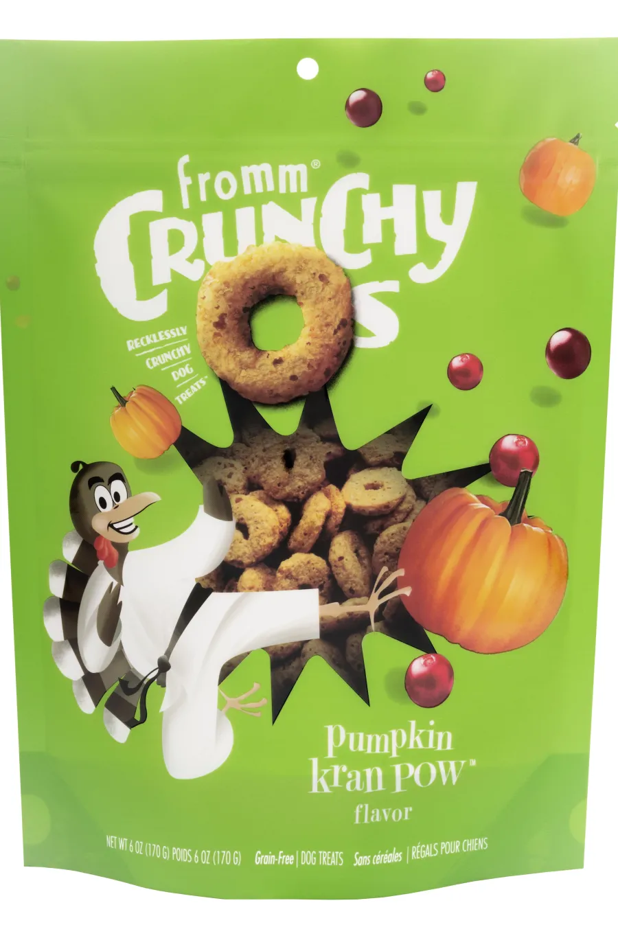 Best Fromm Crunchy O's Pumpkin Kran Pow Dog Treats, 6-oz