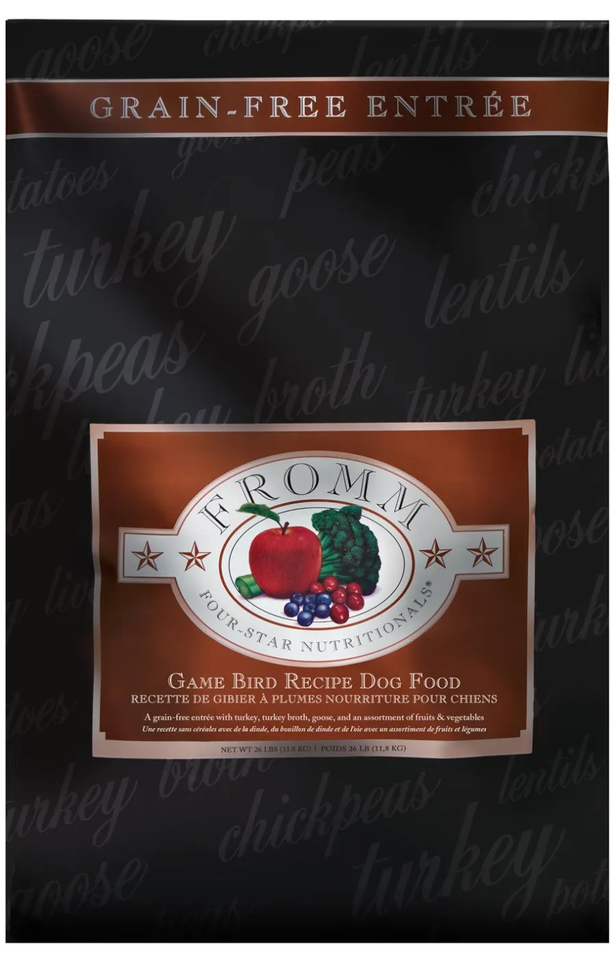 New Fromm Four-Star Nutritionals Game Bird Dry Dog Food, 4-lb