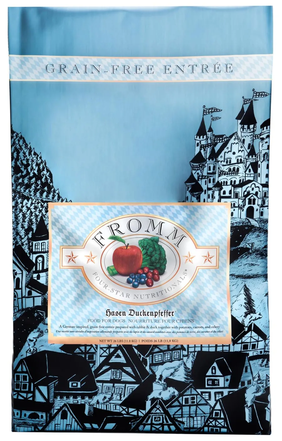 Sale Fromm Four-Star Nutritionals Hasen Duckenpfeffer Dry Dog Food, 4-lb