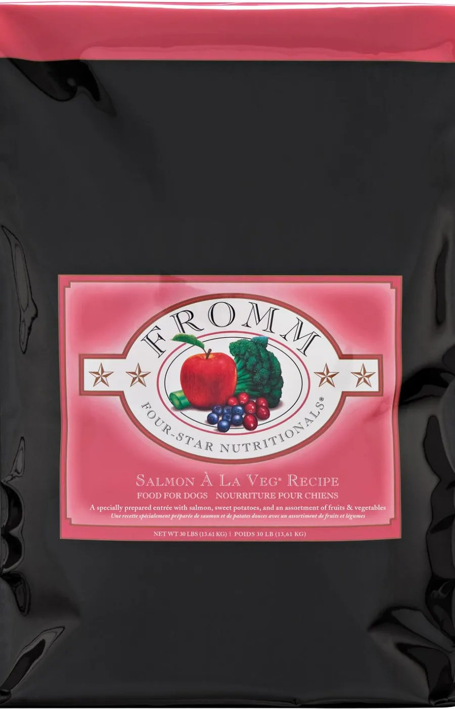 Hot Fromm Four-Star Nutritionals Salmon A La Veg Dry Dog Food, 4-lb