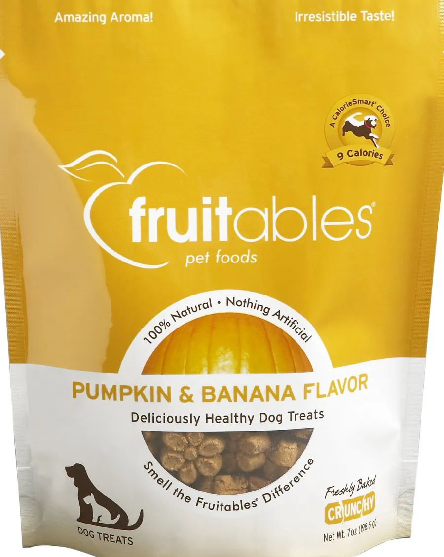 Flash Sale Fruitables Pumpkin & Banana Flavor Crunchy Dog Treats, 7-oz
