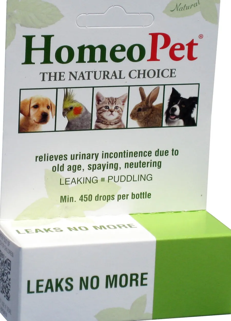 Outlet HomeoPet Leaks No More Dog, Cat, Bird & Small Animal Supplement, 450 drops