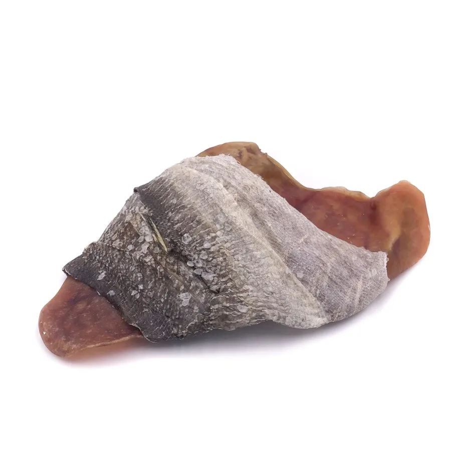 Discount Icelandic+ Hand Wrapped Fish Ear Cod Skin Wrapped Pig Ear Dog Treats, 1-count