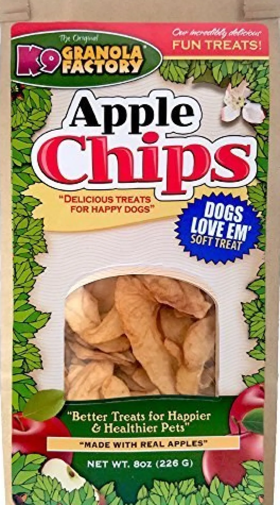 Cheap K9 Granola Factory K9 Granola Apple Chips Dog Treats, 8-oz