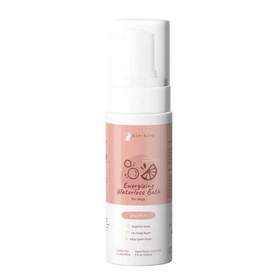 Fashion kin+kind Energizing Grapefruit Waterless Bath for Dogs, 275-gram