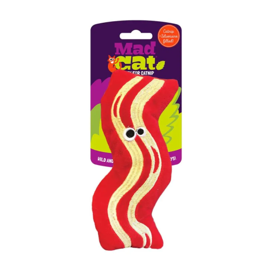 Flash Sale Mad Cat Bacon Kicker Catnip & Silvervine Cat Toy