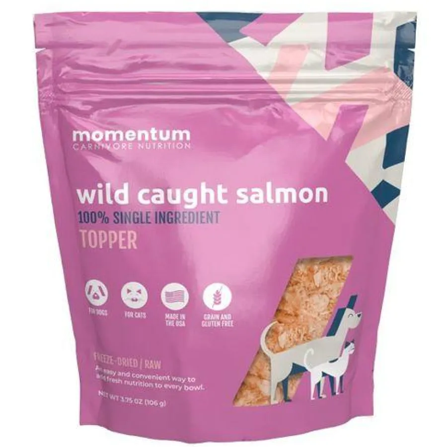 Store Momentum Carnivore … Momentum Carnivore Nutrition Wild Caught Salmon Dog & Cat Food Topper, 3.75-oz