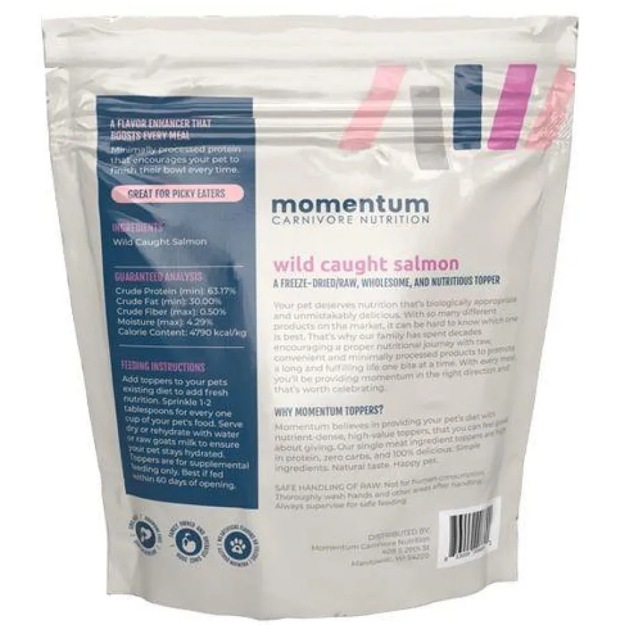 Store Momentum Carnivore … Momentum Carnivore Nutrition Wild Caught Salmon Dog & Cat Food Topper, 3.75-oz