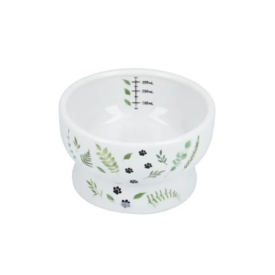 Cheap Necoichi Raised Cat Water Bowl, Go Green, 5.1 x 5.1 x 2.9-in