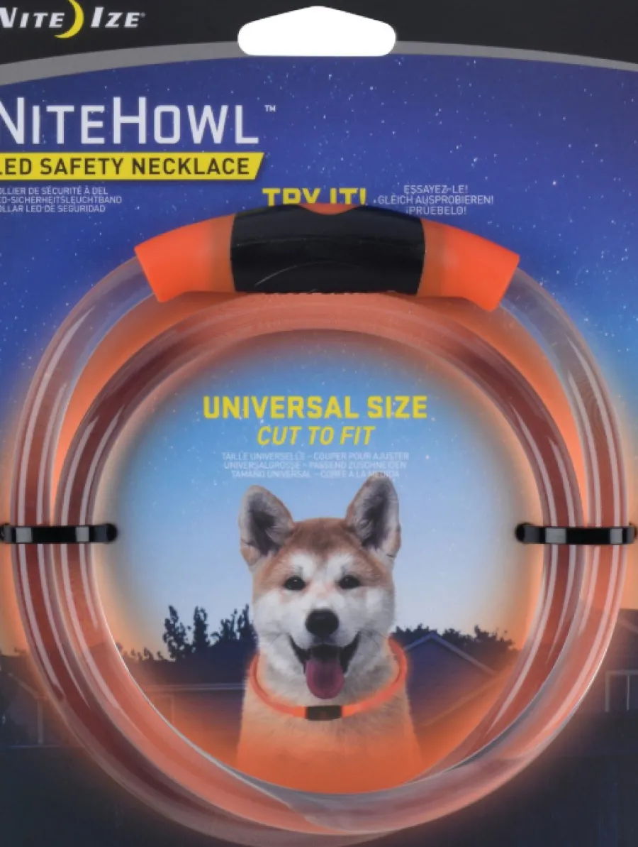 Flash Sale Nite Ize NiteHowl LED Safety Dog Necklace, Orange